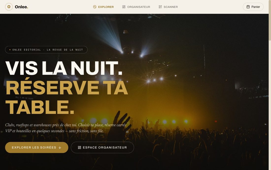 Plateforme onlee billetterie